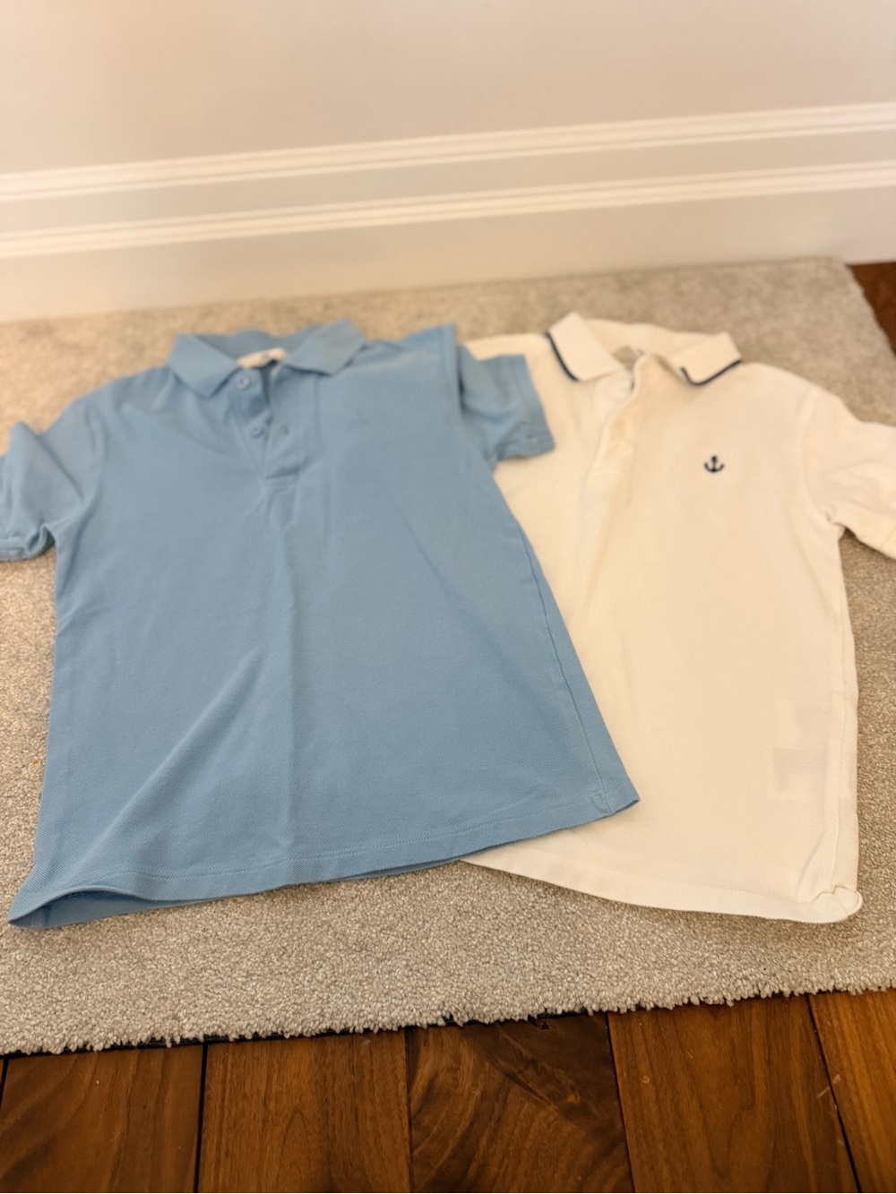 H&M Light Blue and White Kids Polo Shirts